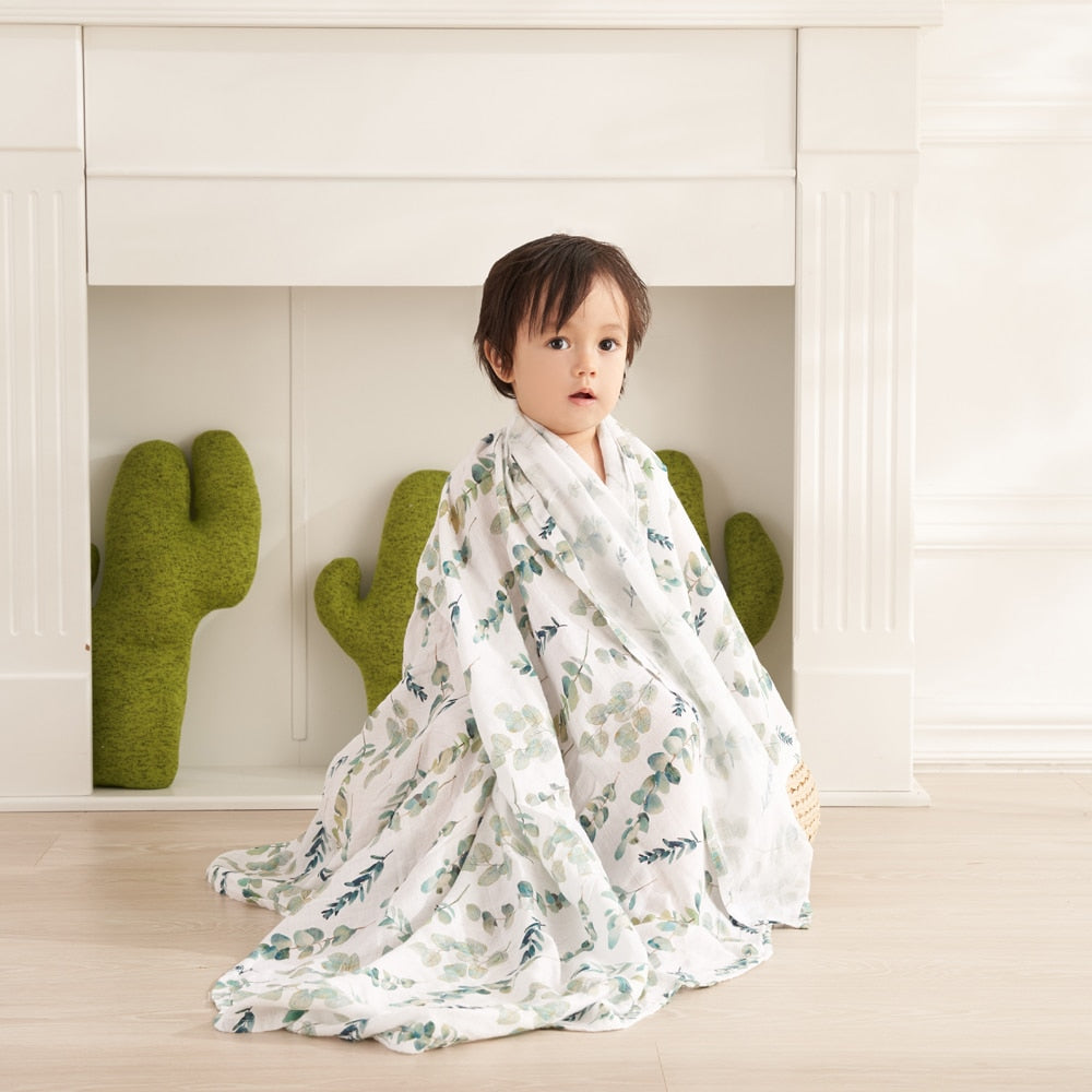 Elifant Bamboo Baby Swaddle Blanket, 120x110 cm