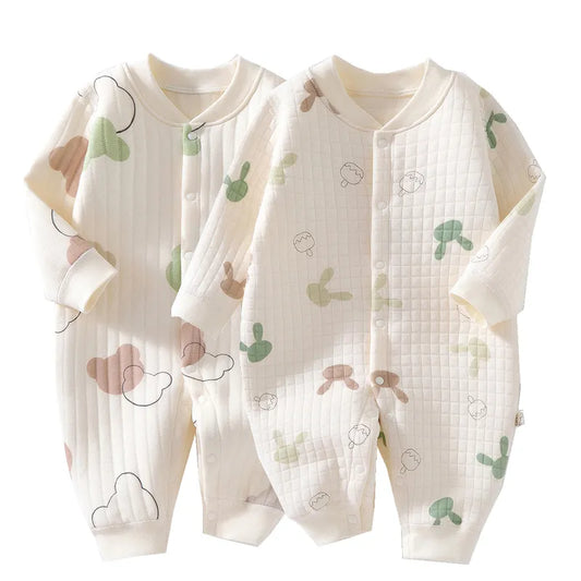 Muslin Cartoon Bear Long Sleeves Onesie